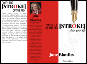 WITH THE [STROKE] OF A PEN, Claim your life | Design de Couverture de Livre par Marta van Eck