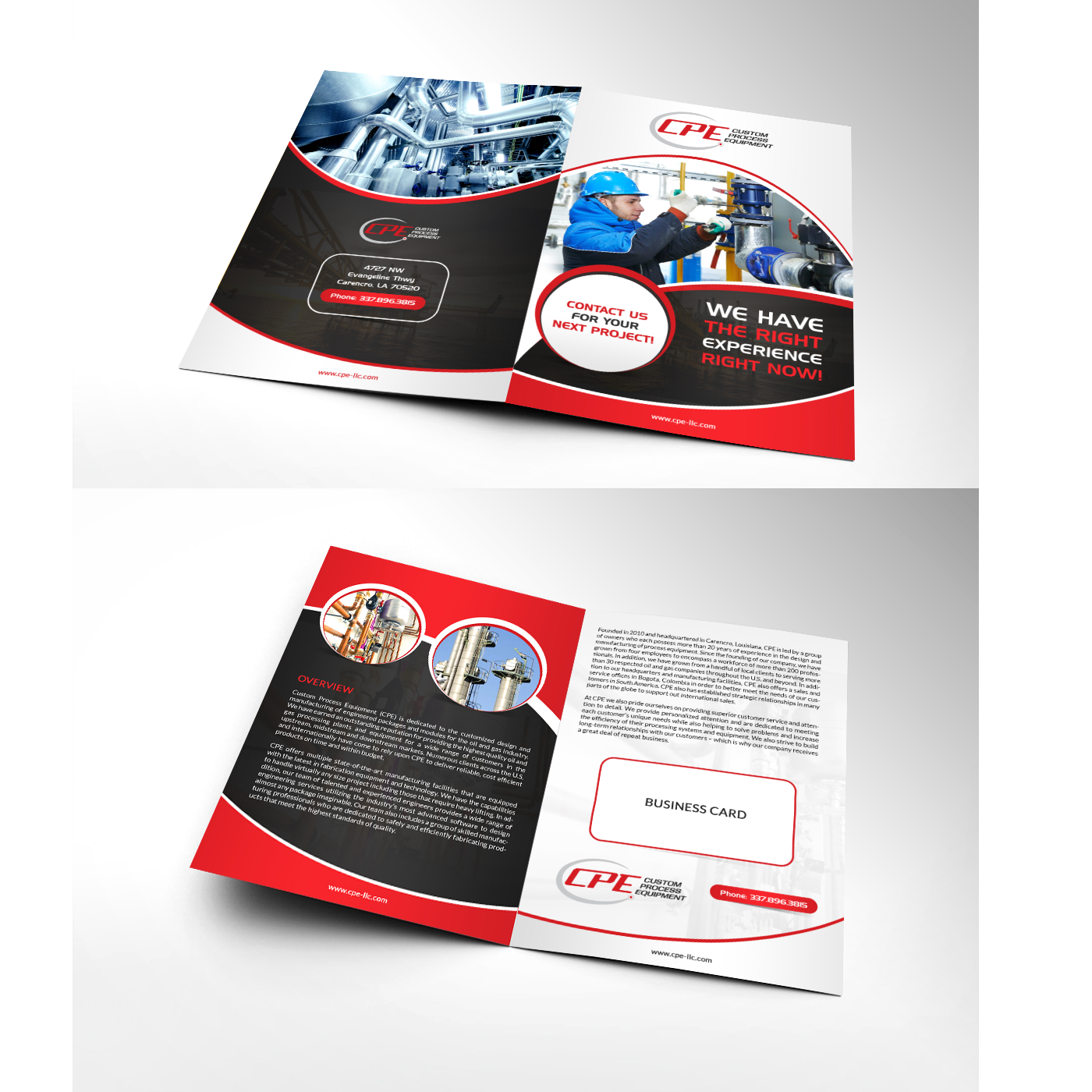 Diseño de Brochure por debdesign para Custom Process Equipment | Diseño #14898088