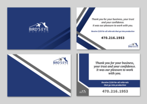 Thank you cards for residential roofing customers