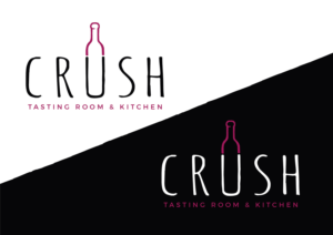 Logo Design by Channel Studio (previously Embrya Studio) for Crush Tasting Room & Kitchen | Design #14996553