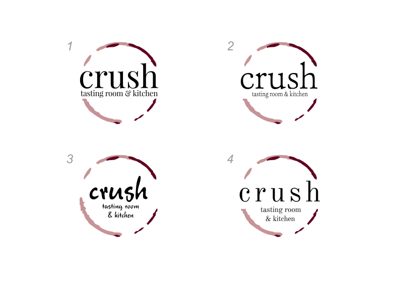 Diseño de Logo por Amduat Design para Crush Tasting Room & Kitchen | Diseño #14915189