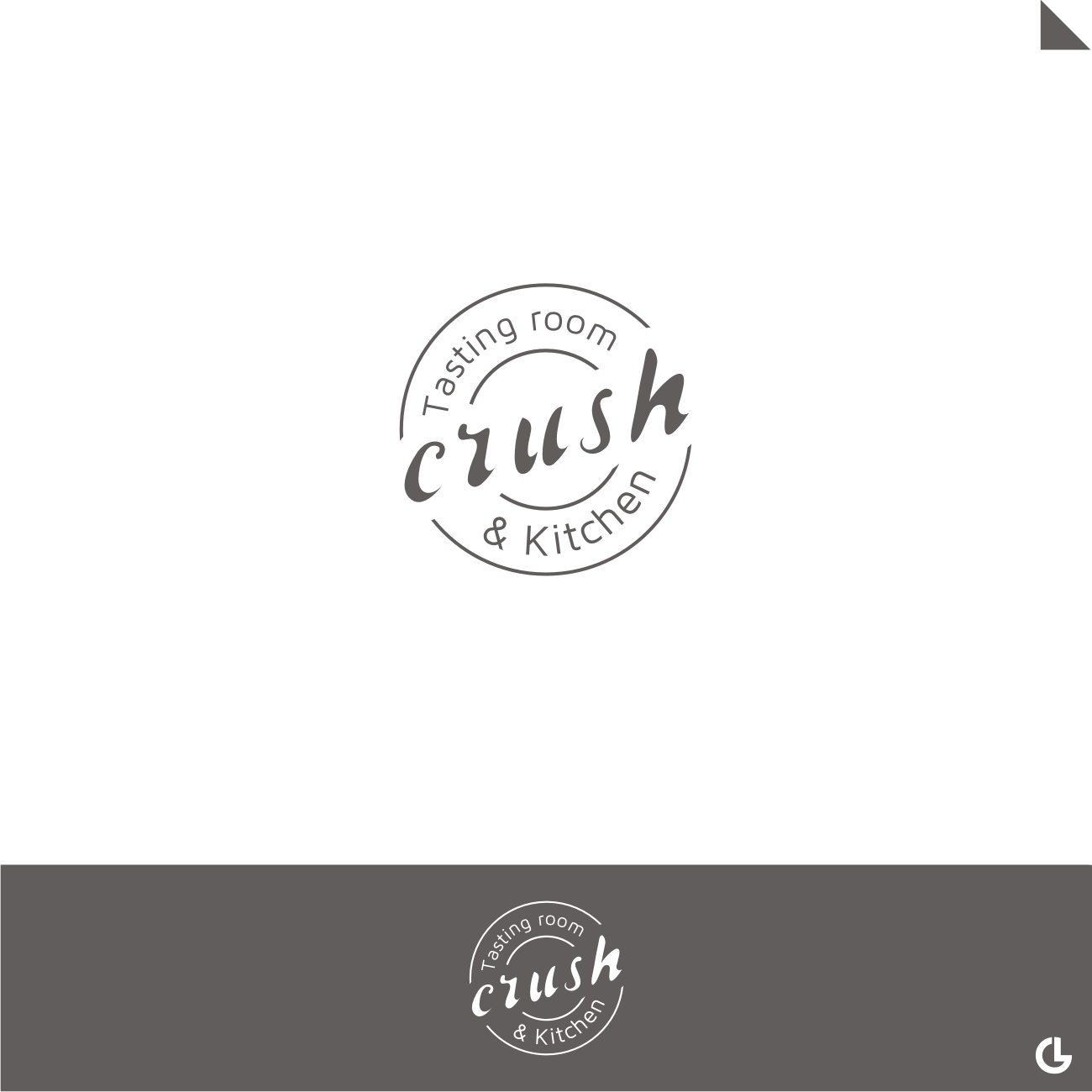 Diseño de Logo por R!CKY para Crush Tasting Room & Kitchen | Diseño #14991485