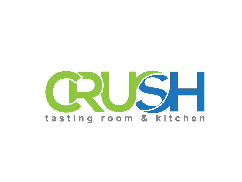 Logo Design by start design for Crush Tasting Room & Kitchen | Design #14903372