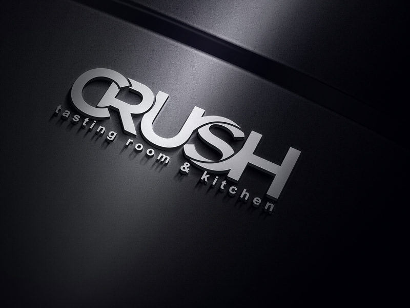 Logo Design by start design for Crush Tasting Room & Kitchen | Design #14903375
