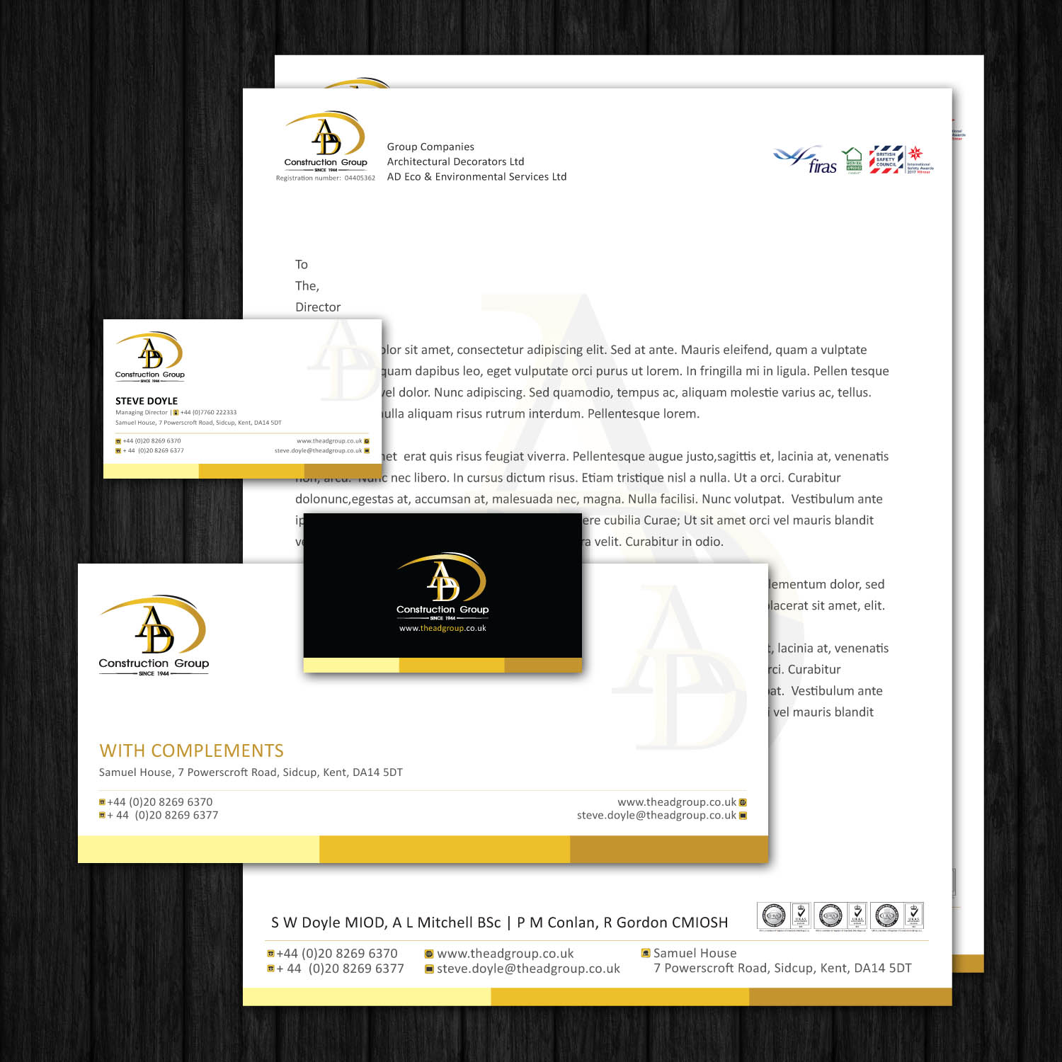 Stationery Design by Creative Jiniya for AD Construction Group | Design #14899907
