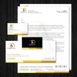 Stationery Design by Creative Jiniya for AD Construction Group | Design: #14899907