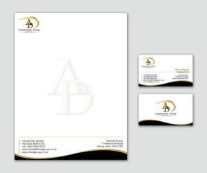 Stationery Design by Graphic Flame for AD Construction Group | Design: #14965921