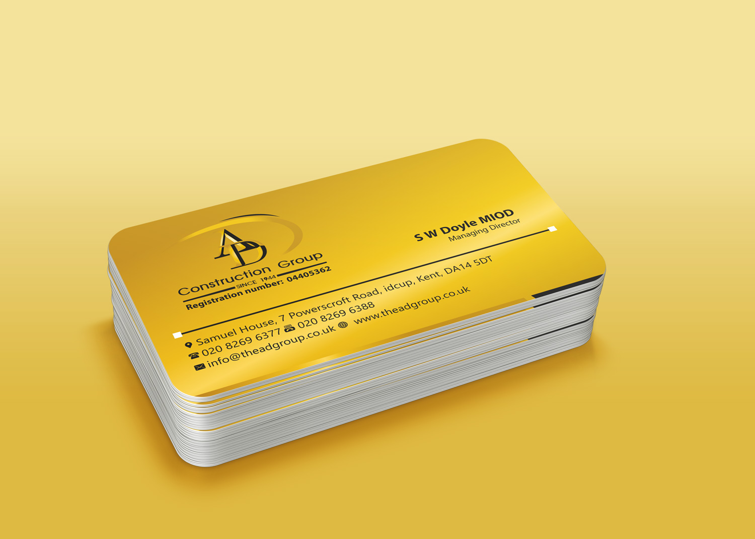Stationery Design by Petter Goms for AD Construction Group | Design #14979143
