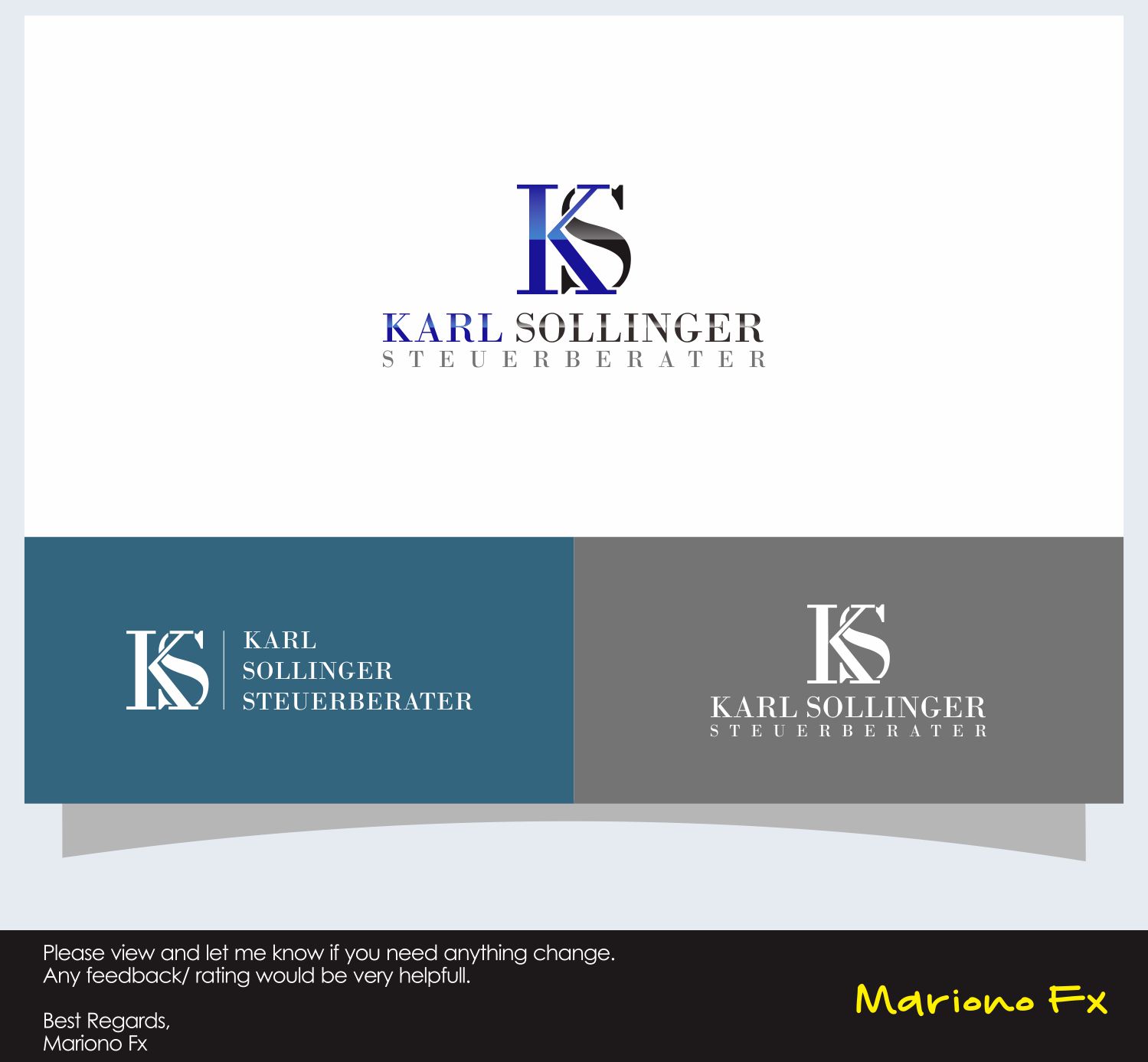 Logo Design by Mariono Fx for Karl Sollinger | Design #15119199