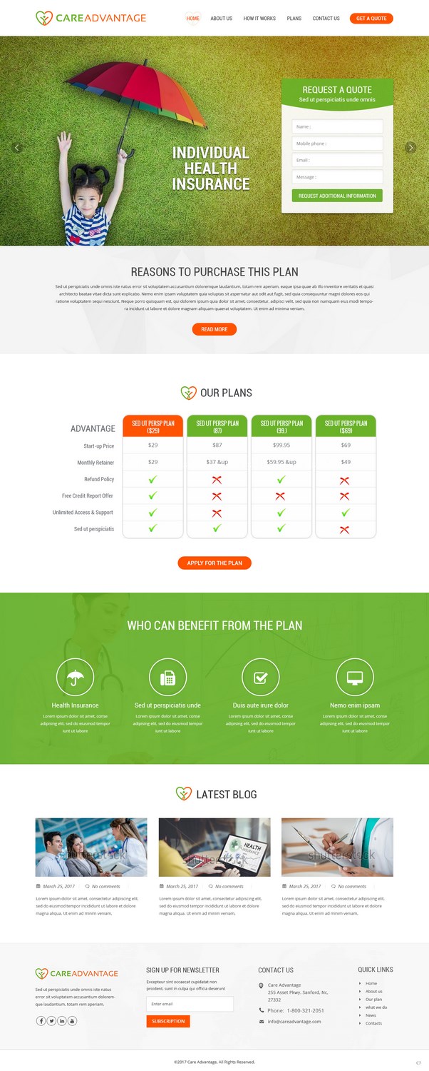 Web Design by pb for Pinnacle Benefits Group | Design #14914030
