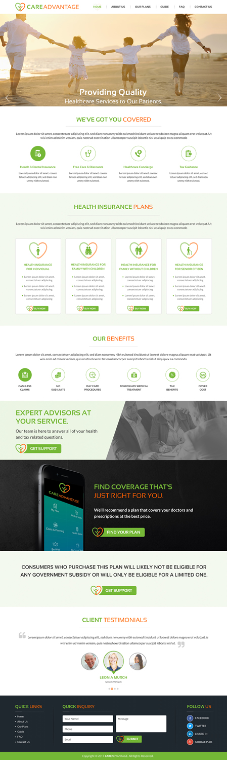 Web Design by Sbss for Pinnacle Benefits Group | Design #14956344