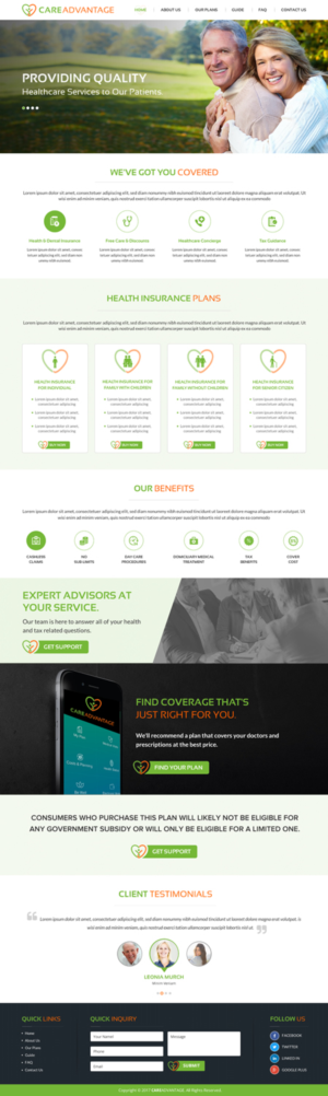 Web Design by Sbss for Pinnacle Benefits Group | Design: #14956349