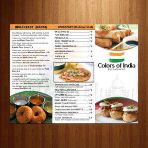 Menu Design by theblueart for this project | Design #15011895