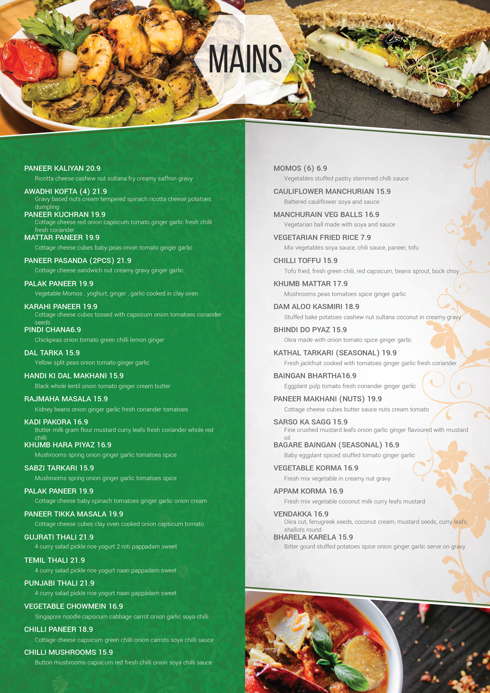 Menu Design by aniep for this project | Design #14989831