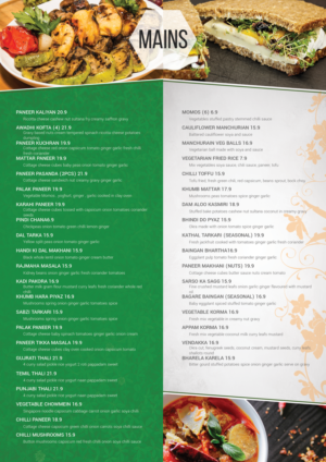 Menu Design by aniep for this project | Design: #14989831