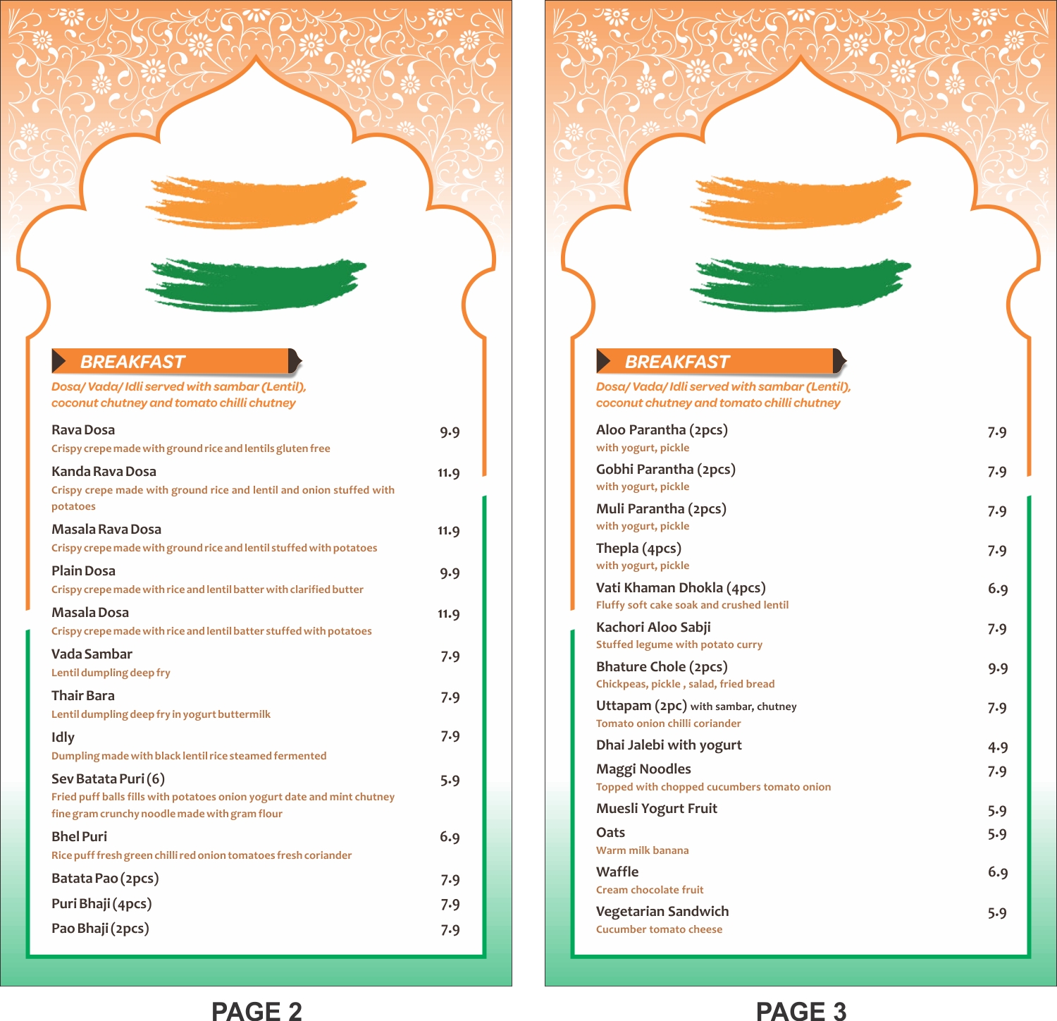 Menü-Design von Robert Macwan für dieses Projekt | Design #15008965