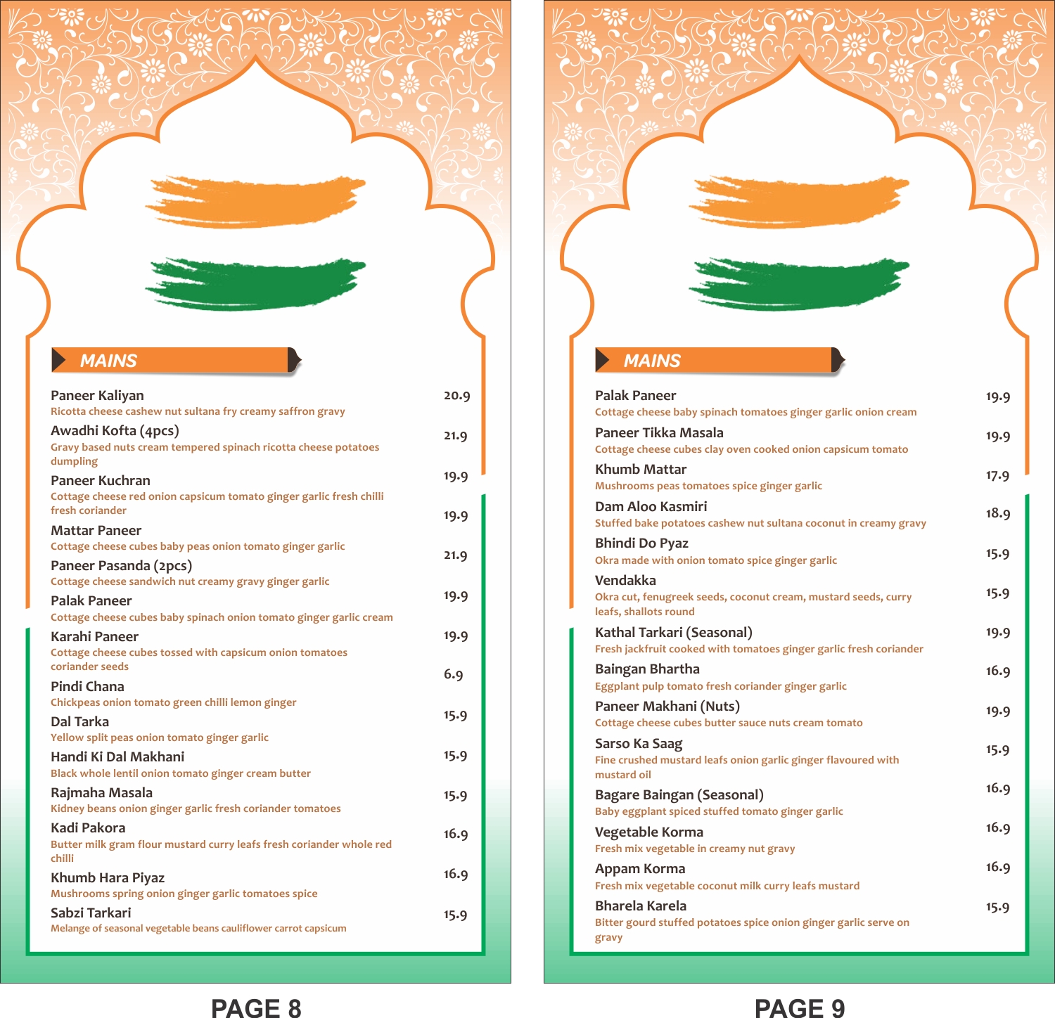 Menu Design by Robert Macwan for this project | Design #15008988