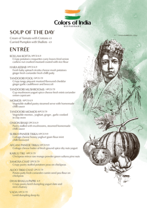 Menu Design by mrmrnjr for this project | Design: #15559885