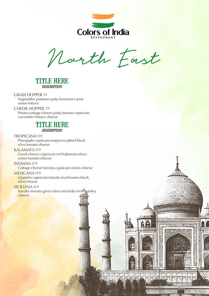 Menu Design by mrmrnjr for this project | Design #15561912