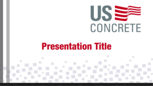 Design de PowerPoint par izzib pour U.S. Concrete, Inc. | Design : #14986824