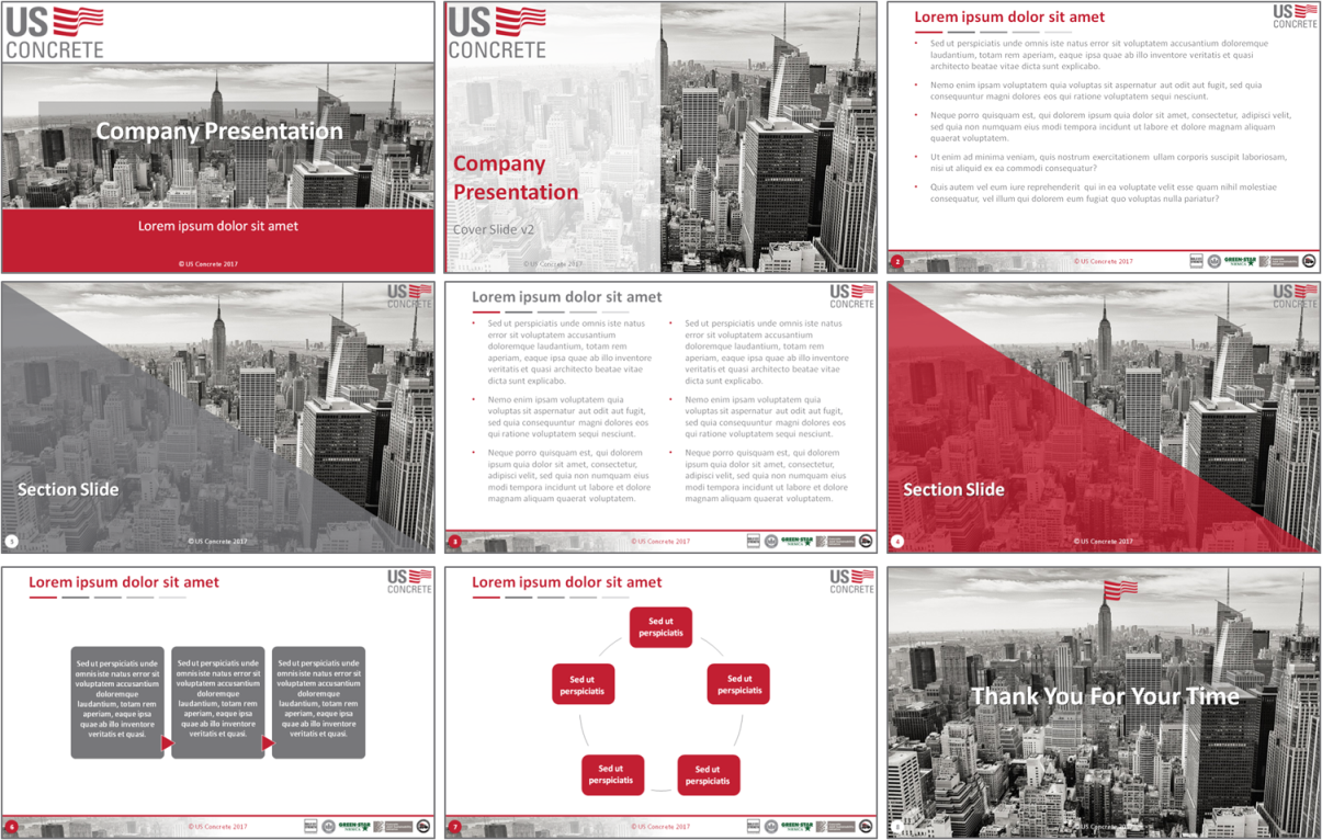 PowerPoint Design by blogerul for U.S. Concrete, Inc. | Design #14946484