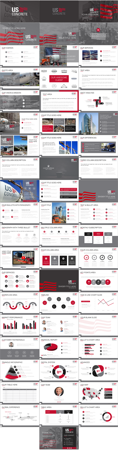 Diseño de PowerPoint por Imazing para U.S. Concrete, Inc. | Diseño #14936099
