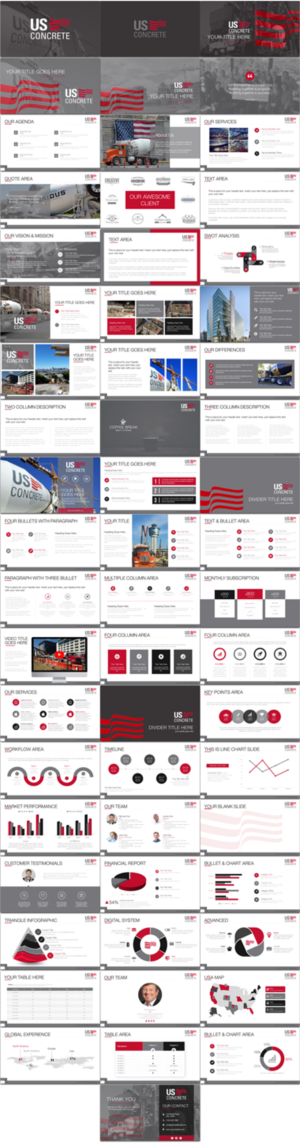 Design de PowerPoint par Imazing pour U.S. Concrete, Inc. | Design : #14936099