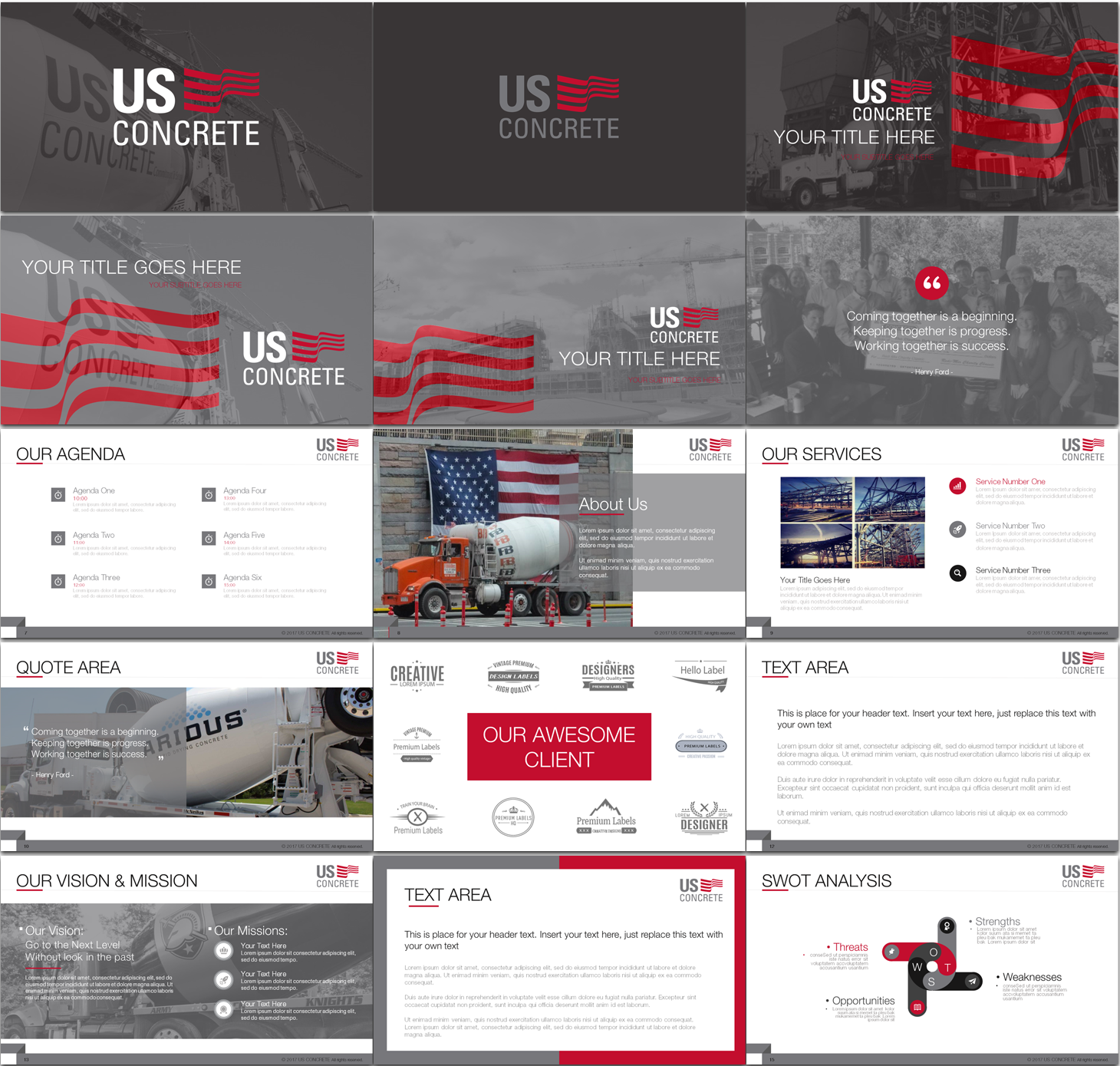 Diseño de PowerPoint por Imazing para U.S. Concrete, Inc. | Diseño #14936103