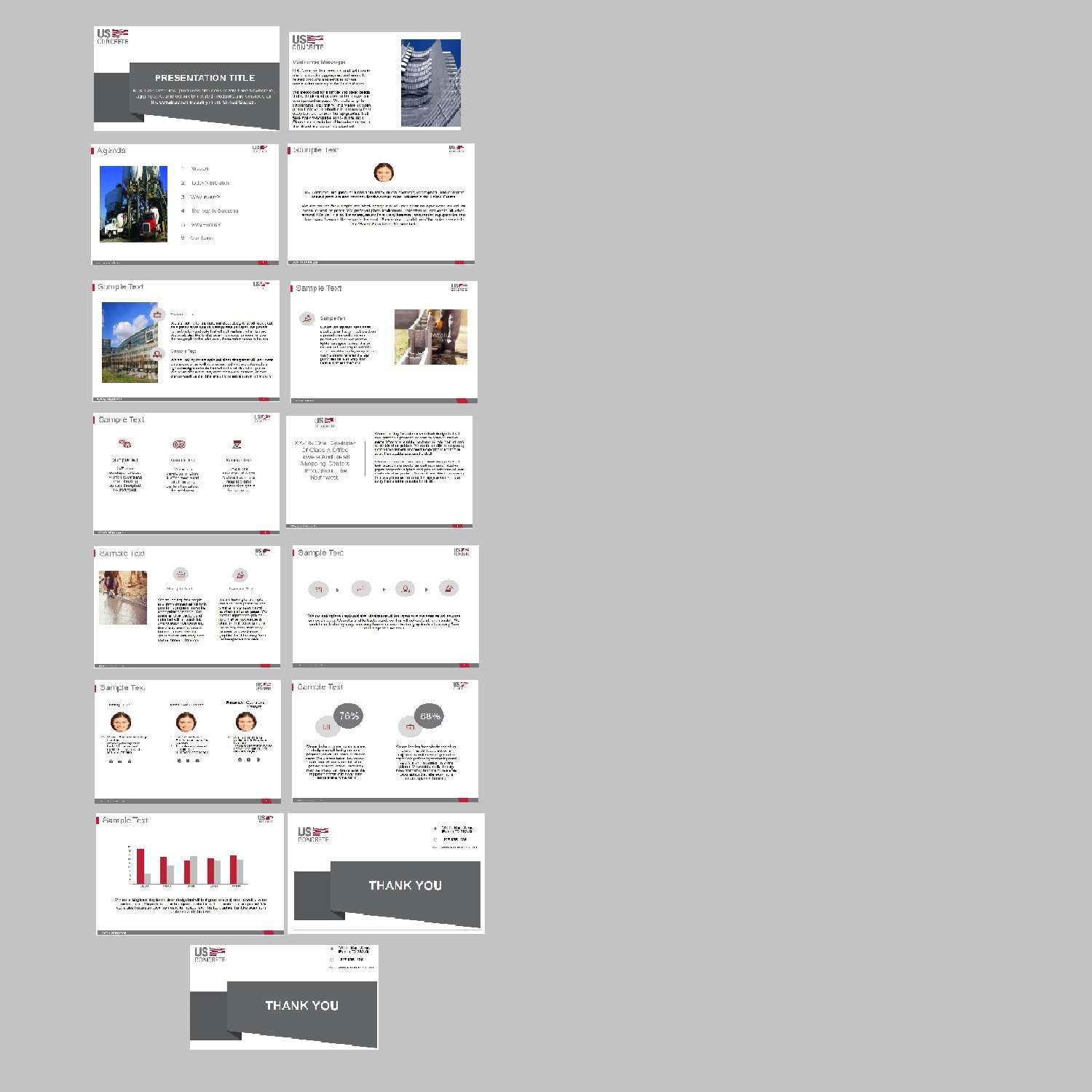 PowerPoint Design by 6vijaya for U.S. Concrete, Inc. | Design #14999615