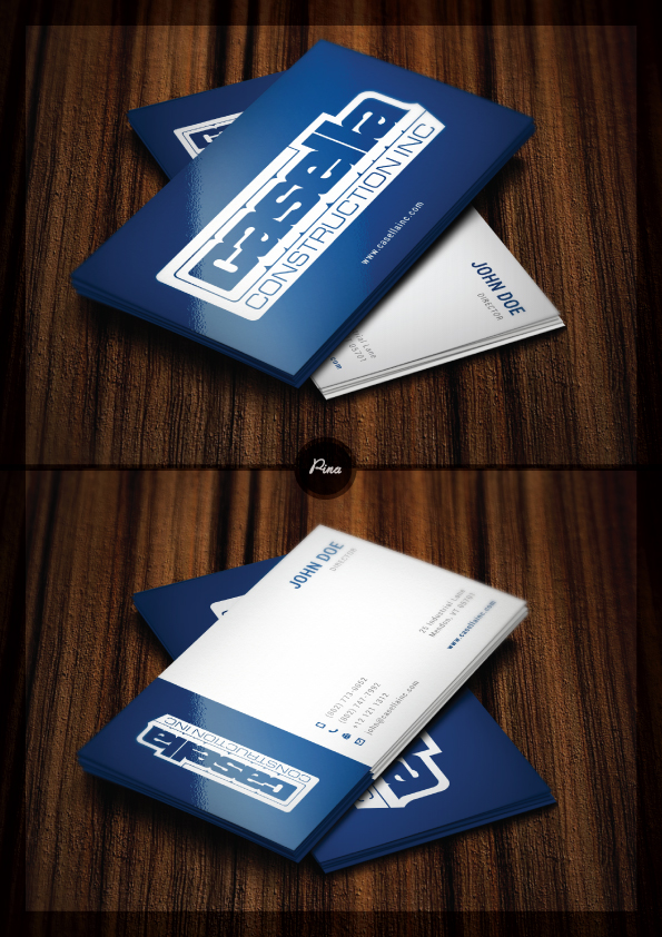 Business Card Design by alvinfadoil for Casella Construction | Design #14907998