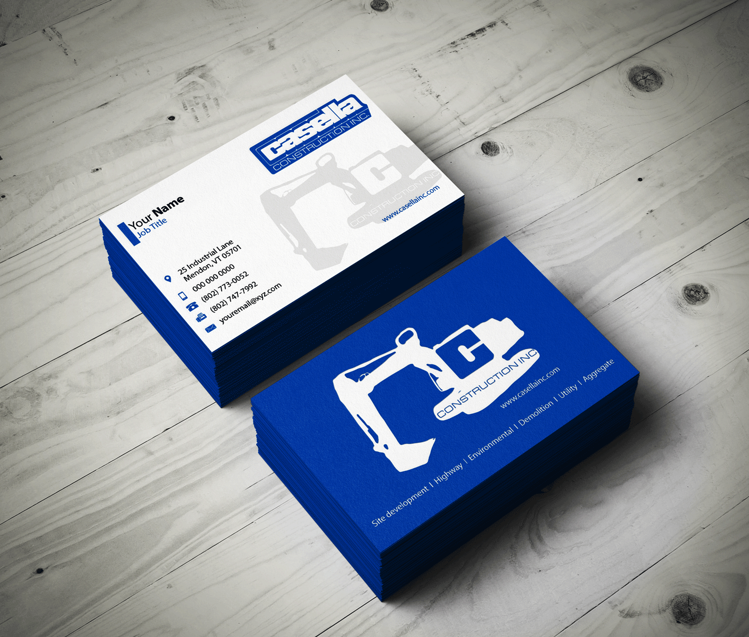 Business Card Design by Riz' for Casella Construction | Design #14928456