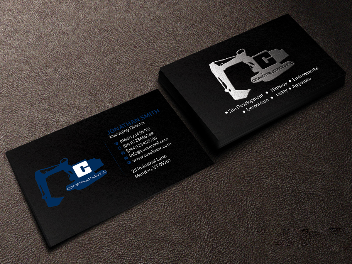 Business Card Design by Creations Box 2015 for Casella Construction | Design #14924117
