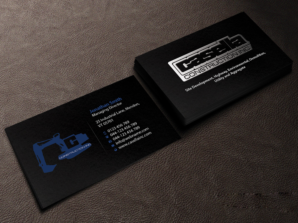 Business Card Design by Creations Box 2015 for Casella Construction | Design #14967965