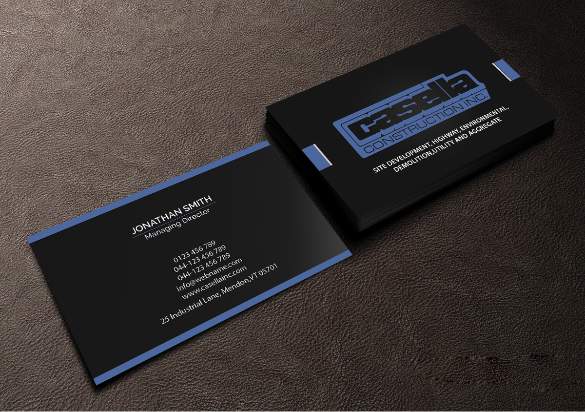 Business Card Design by Creations Box 2015 for Casella Construction | Design #14967967