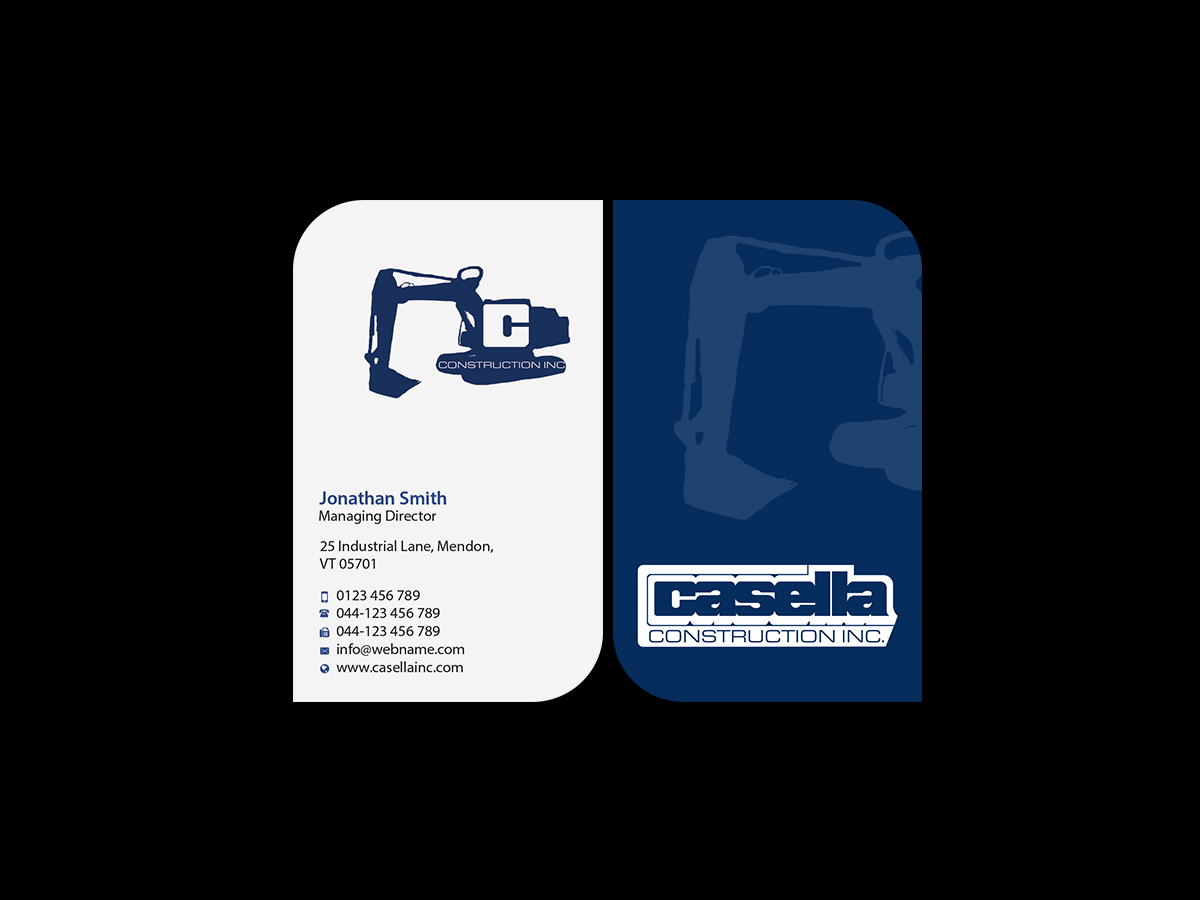 Business Card Design by Creations Box 2015 for Casella Construction | Design #14967969
