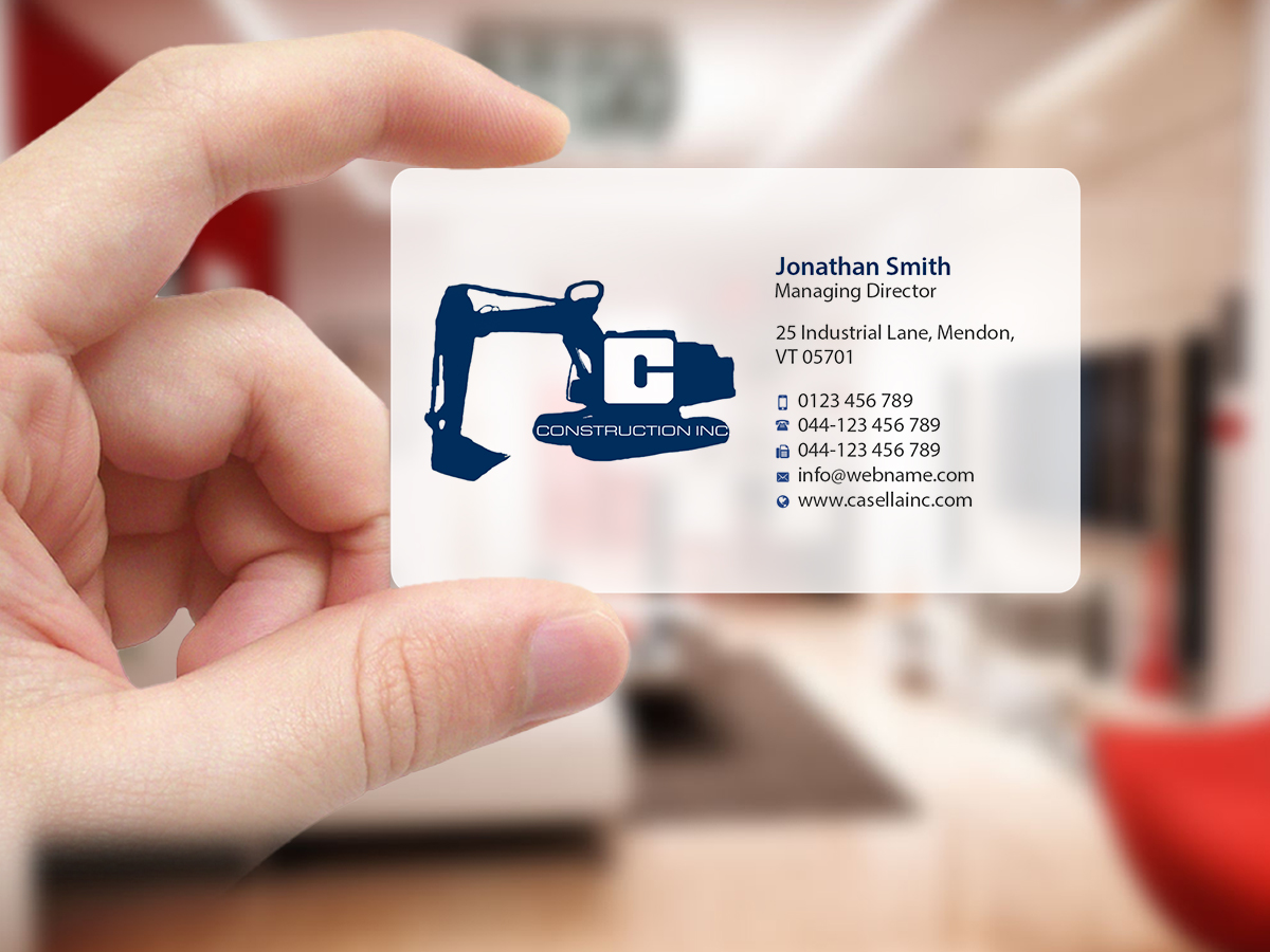 Business Card Design by Creations Box 2015 for Casella Construction | Design #14967970