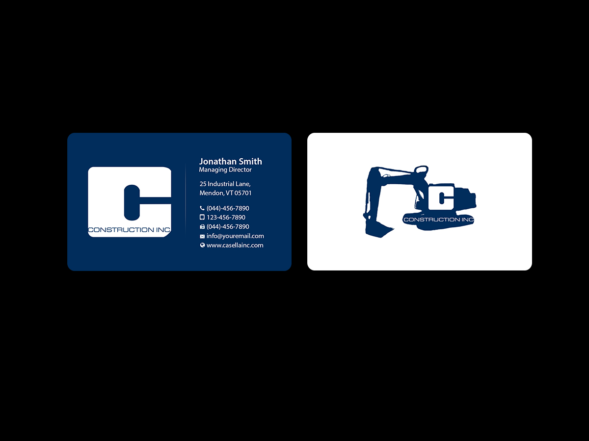 Business Card Design by Creations Box 2015 for Casella Construction | Design #14967980