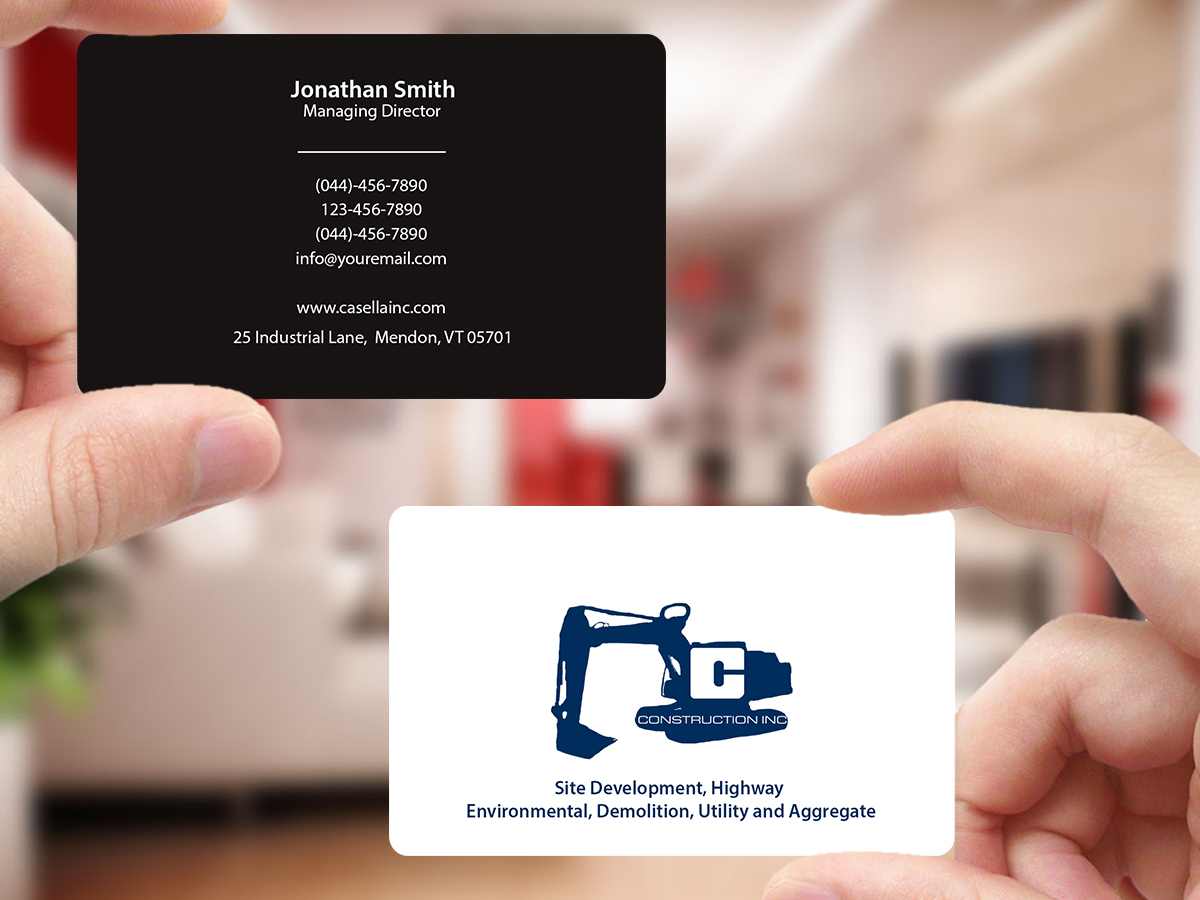 Design de Carte de Visite par Creations Box 2015 pour Casella Construction | Design #14967991