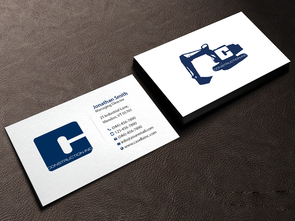 Business Card Design by Creations Box 2015 for Casella Construction | Design #14967998