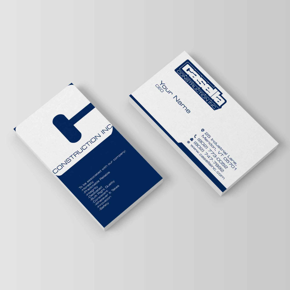 Design de Carte de Visite par g234t_d4y pour Casella Construction | Design #14956189