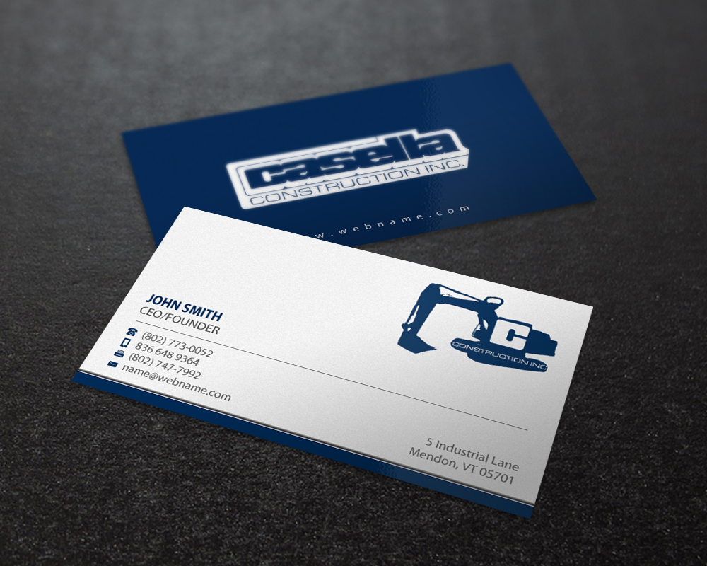 Business Card Design by Brand aid for Casella Construction | Design #14913843