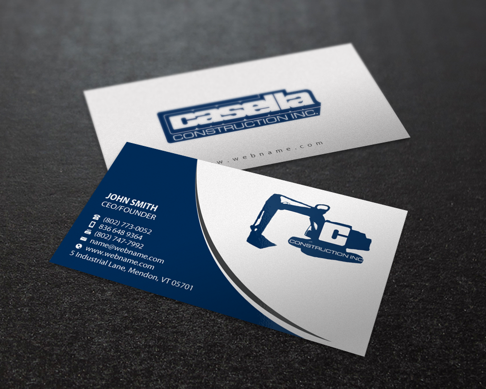 Business Card Design by Brand aid for Casella Construction | Design #14914200
