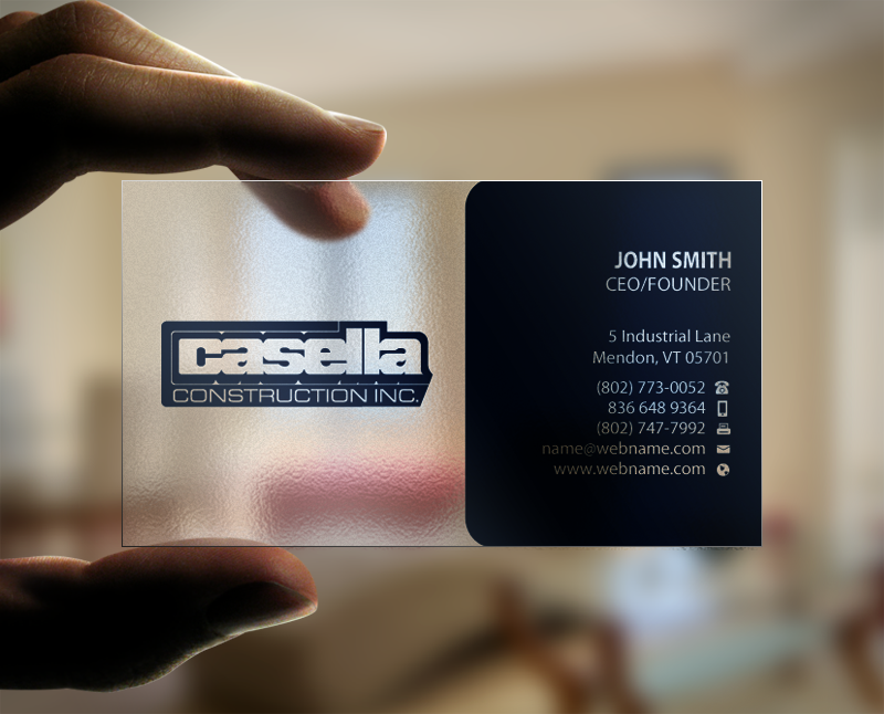 Design de Carte de Visite par Brand aid pour Casella Construction | Design #14914219