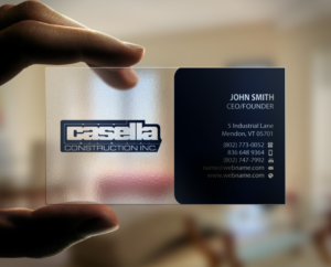 Business Card Design by Brand aid for Casella Construction | Design: #14914219