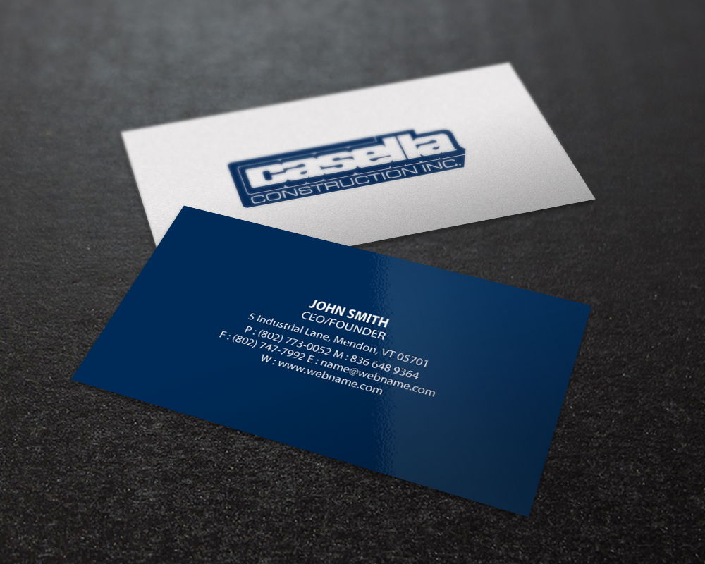 Business Card Design by Brand aid for Casella Construction | Design #14914221