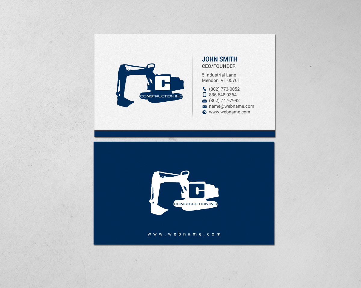 Business Card Design by chandrayaan.creative for Casella Construction | Design #14910435