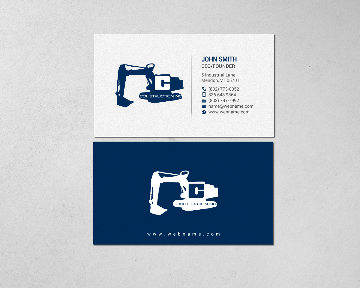 Business Card Design by chandrayaan.creative for Casella Construction | Design #14910436