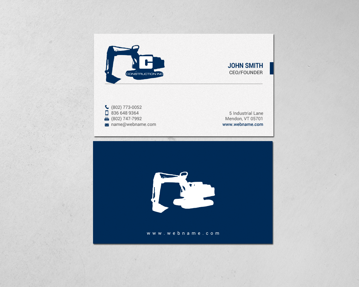 Business Card Design by chandrayaan.creative for Casella Construction | Design #14910439