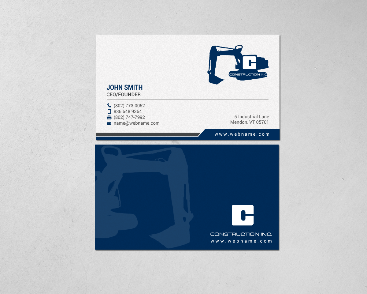 Design de Carte de Visite par chandrayaan.creative pour Casella Construction | Design #14910455