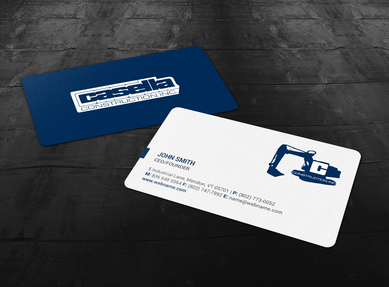 Business Card Design by chandrayaan.creative for Casella Construction | Design #14912681